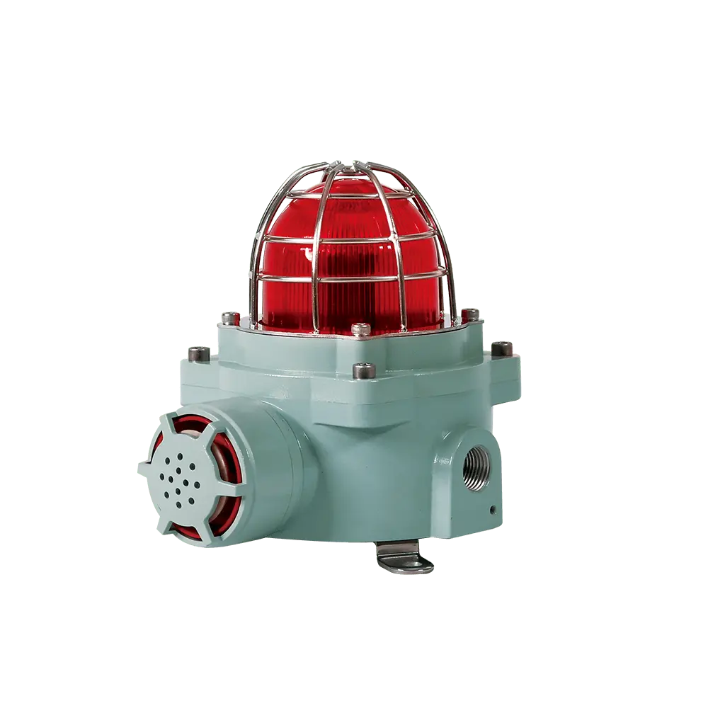 QNEB Ø82mm Flame Proof and Intrinsic Safety LED Beacon with Siren Buzzer - Image 2
